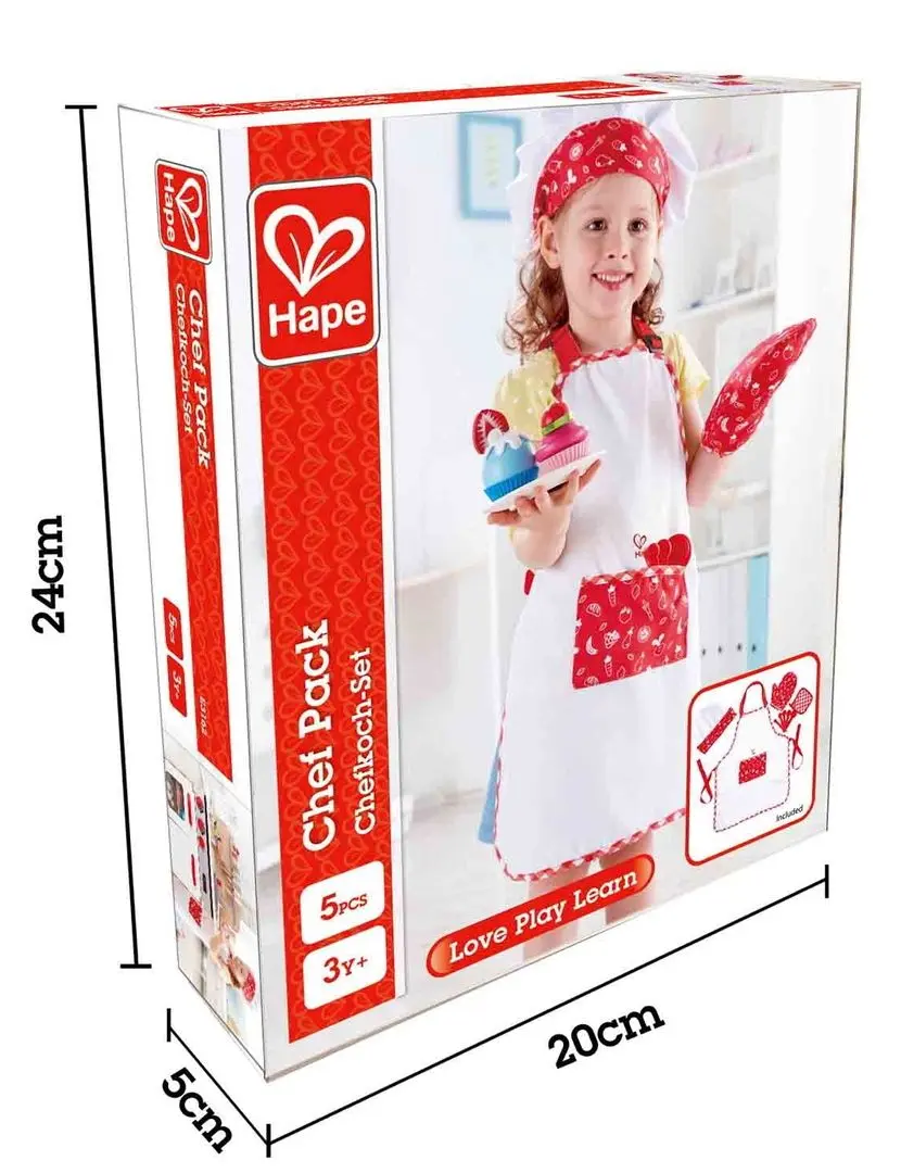 Set de joaca Hape Chief-Cooker E3162 (White/Red)