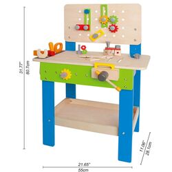 Игровой набор Hape Станок с инструментами E3000 (Blue/Green) Thumb