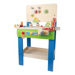 Игровой набор Hape Станок с инструментами E3000 (Blue/Green)