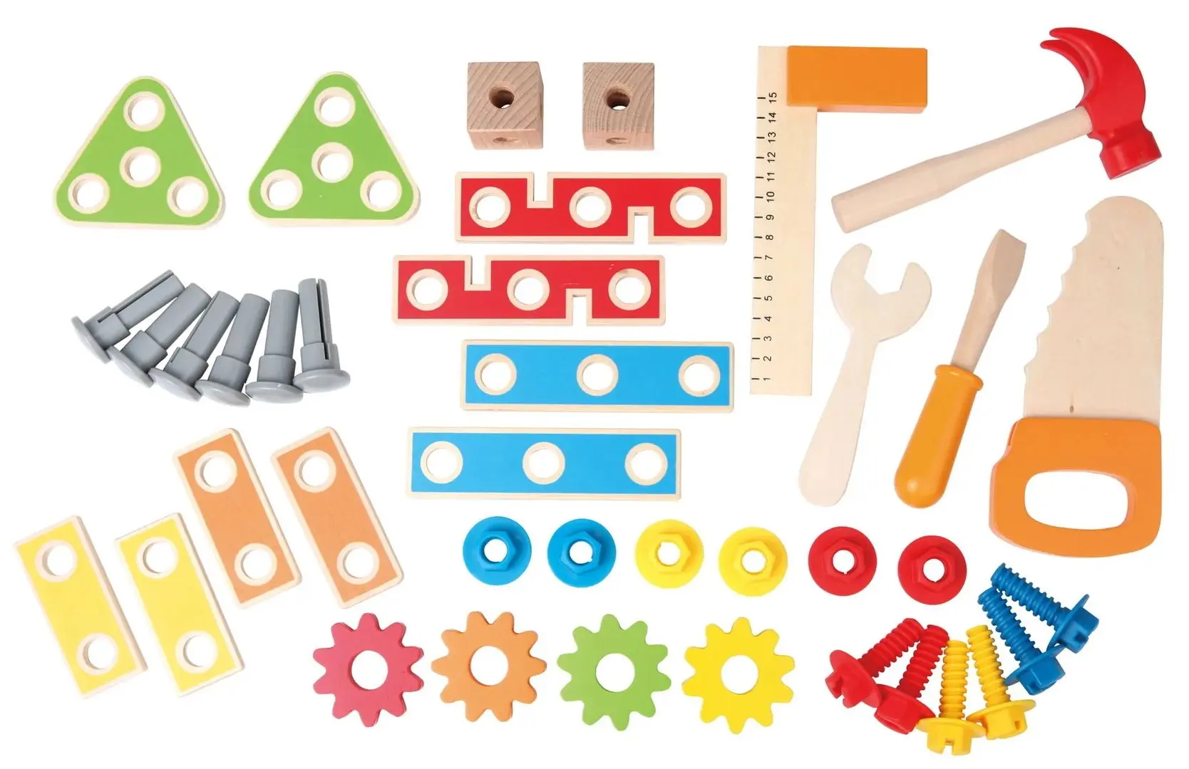 Игровой набор Hape Станок с инструментами E3000 (Blue/Green) - 3