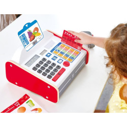 Aparat de casa Hape Beep ''n'' Buy Cash Register E3184 (White/Red) Thumb