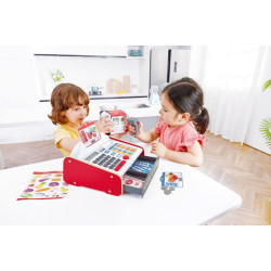 Aparat de casa Hape Beep ''n'' Buy Cash Register E3184 (White/Red) Thumb