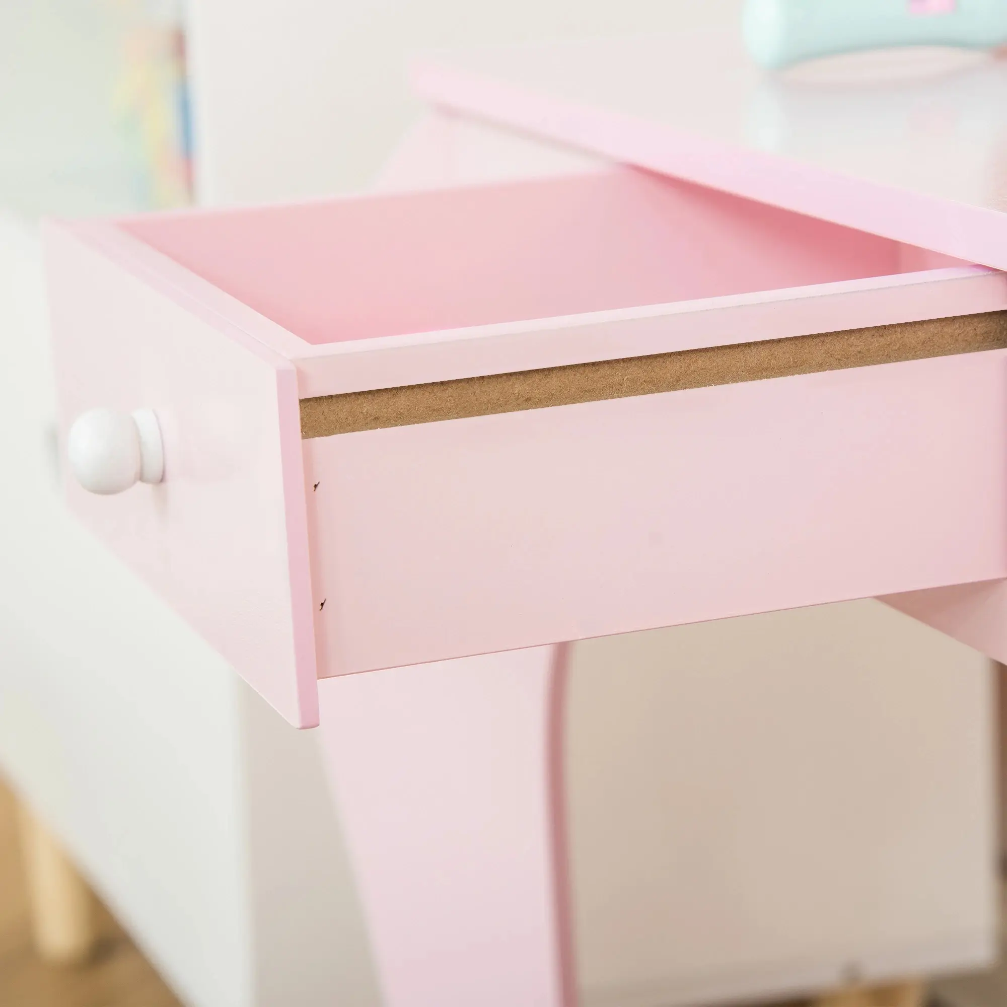 Masa de toaleta pentru copii Homcom 311-036 (Pink) - 5