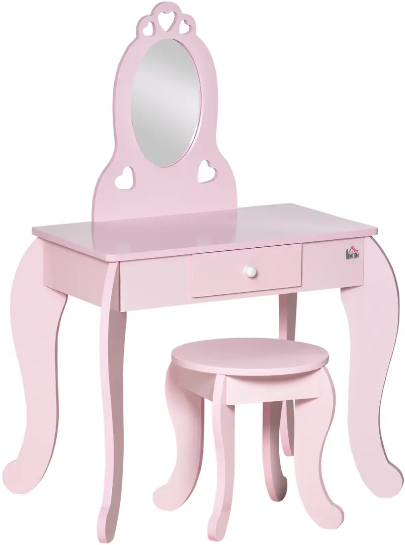 Masa de toaleta pentru copii Homcom 311-036 (Pink)