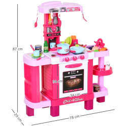 Bucatarie de joaca Homcom 350-047 (Pink) Thumb