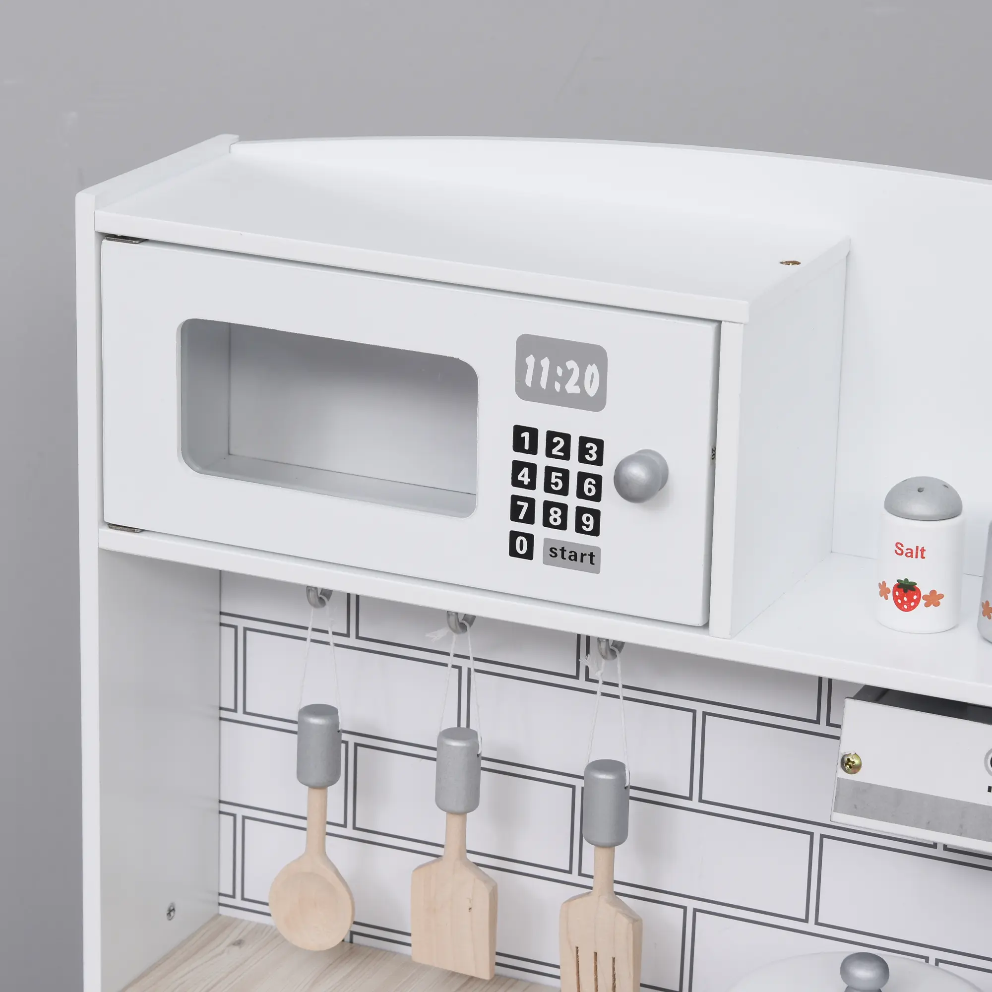 Bucatarie de joaca Homcom 350-079WT (White) - 11