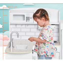 Bucatarie de joaca Homcom 350-079WT (White) Thumb