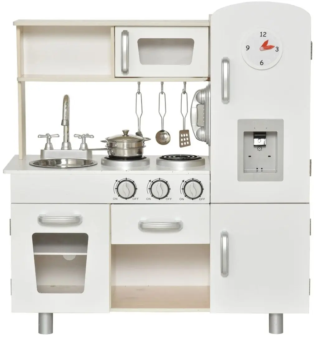 Bucatarie de joaca Homcom 350-082 (Natural/White)