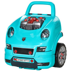 Set de joaca pentru mecanic auto Homcom 350-128 (Blue) Thumb