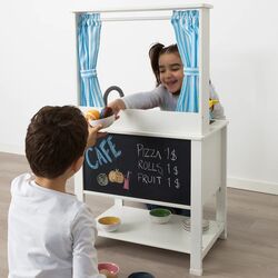 Игрушечная кухня с занавесками Ikea Spisig 55x37x98 Thumb