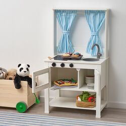 Игрушечная кухня с занавесками Ikea Spisig 55x37x98 Thumb