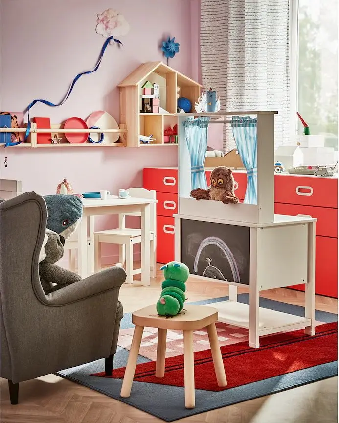 Игрушечная кухня с занавесками Ikea Spisig 55x37x98 - 9