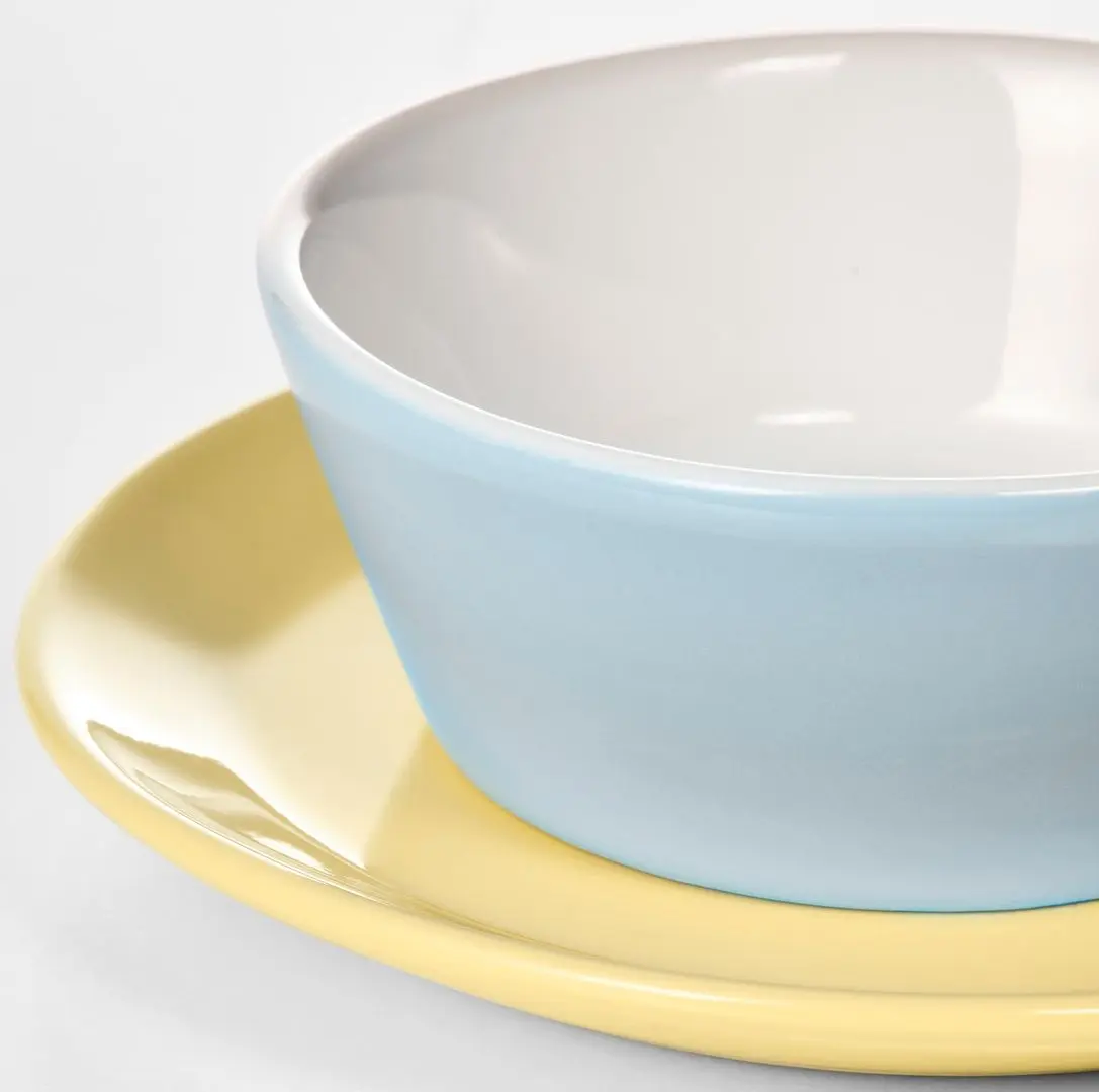 Set farfurie/bol jucărie Ikea Duktig (Culori diferite)