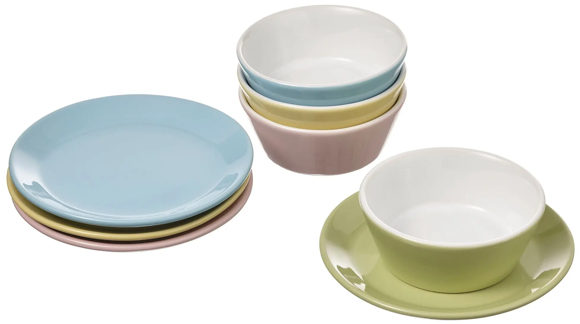 Set farfurie/bol jucărie Ikea Duktig (Culori diferite)