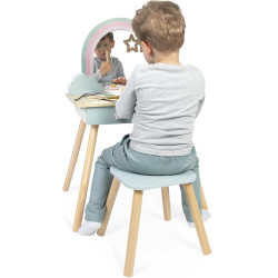 Masa de toaleta pentru copii Janod Djeco Unicorn J06464 (Blue) Thumb