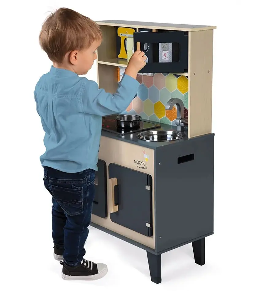 Bucatarie de joaca Janod Grande Cuisine J06609 (Grey) - 5