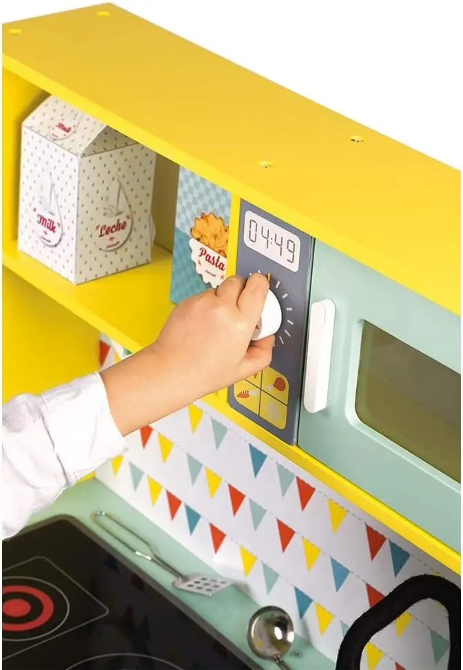 Bucatarie de joaca Janod Happy Day J06564 (Blue/Yellow) - 3