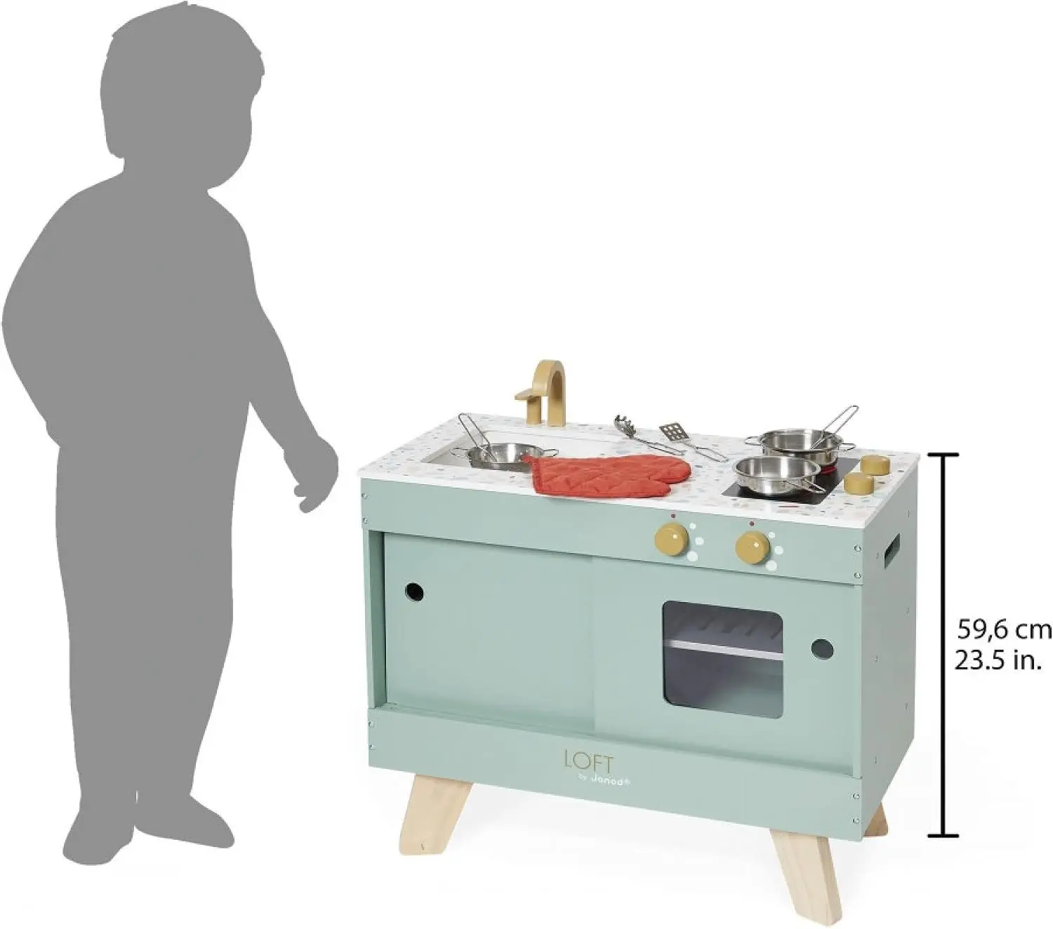 Игровая кухня Janod Loft J06556 (Green) - 2