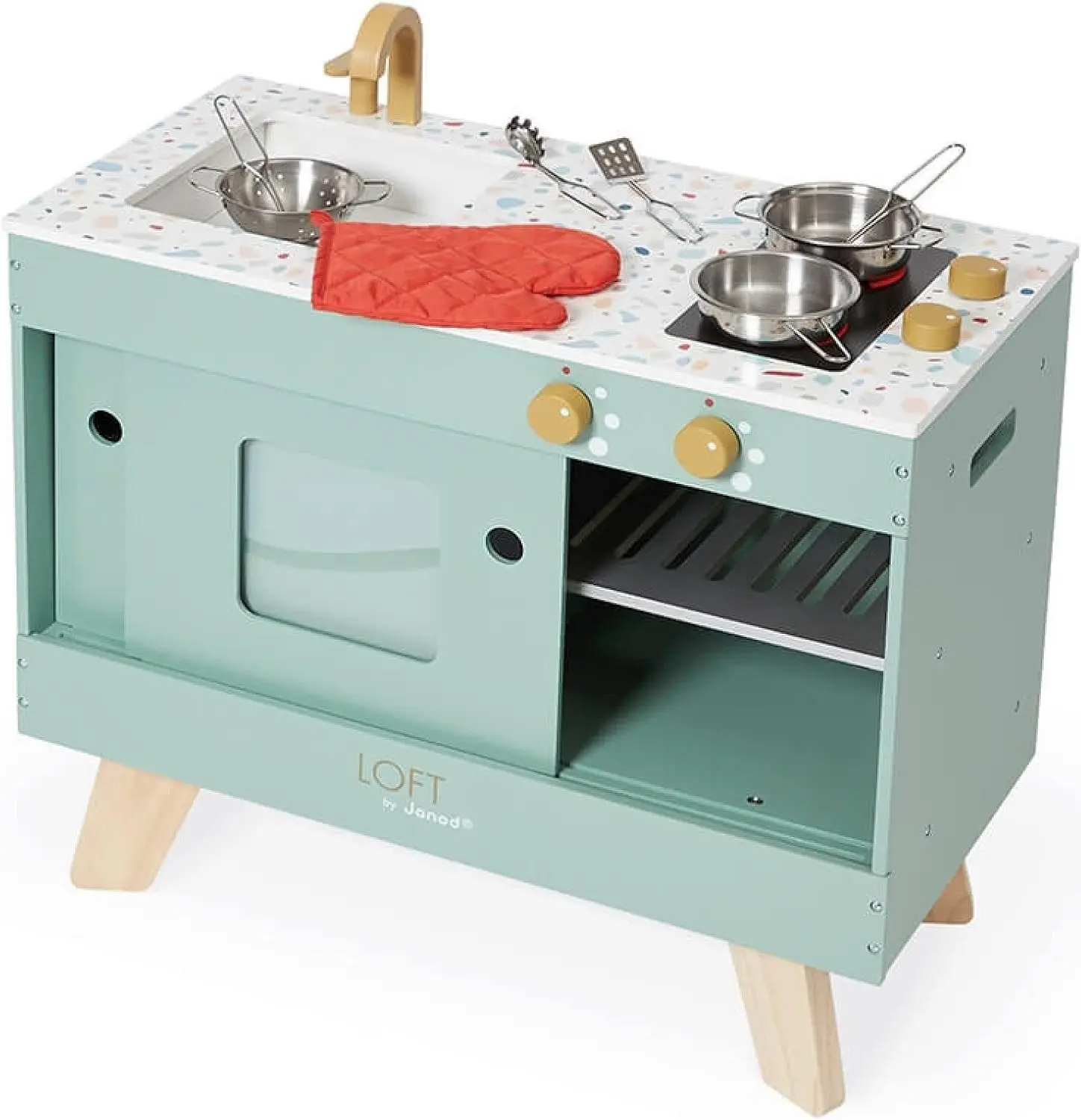 Игровая кухня Janod Loft J06556 (Green) - 5