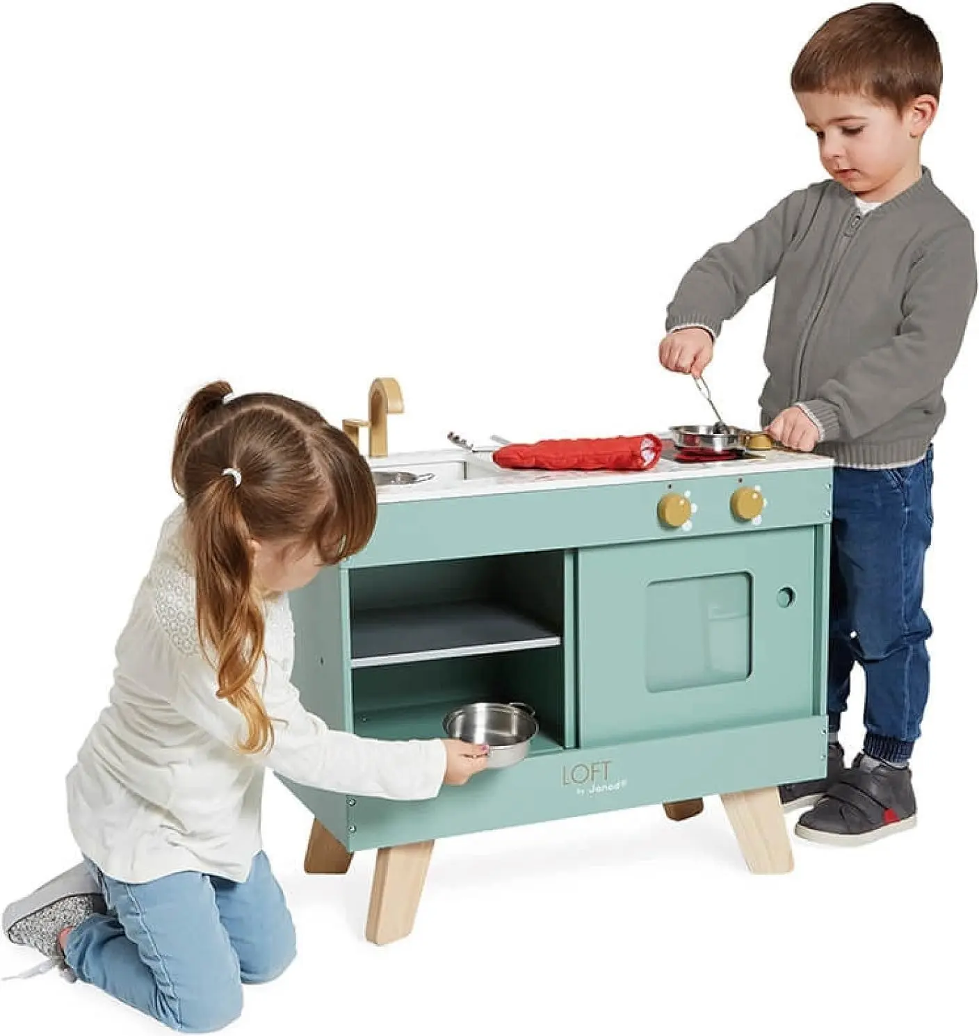 Игровая кухня Janod Loft J06556 (Green) - 9