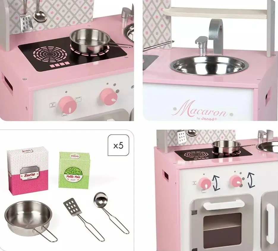 Игровая кухня Janod Macaron J06567 (Pink) - 4