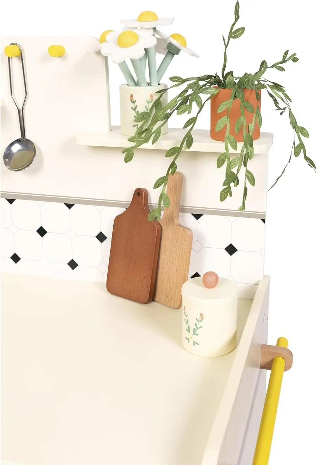 Bucatarie de joaca Janod Shiny Grandma J06642 (Beige/White) - 2