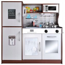 Bucatarie de joaca Kruzzel XL 22114 (Dark Brown/White)