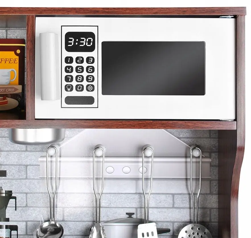 Bucatarie de joaca Kruzzel XL 22114 (Dark Brown/White)