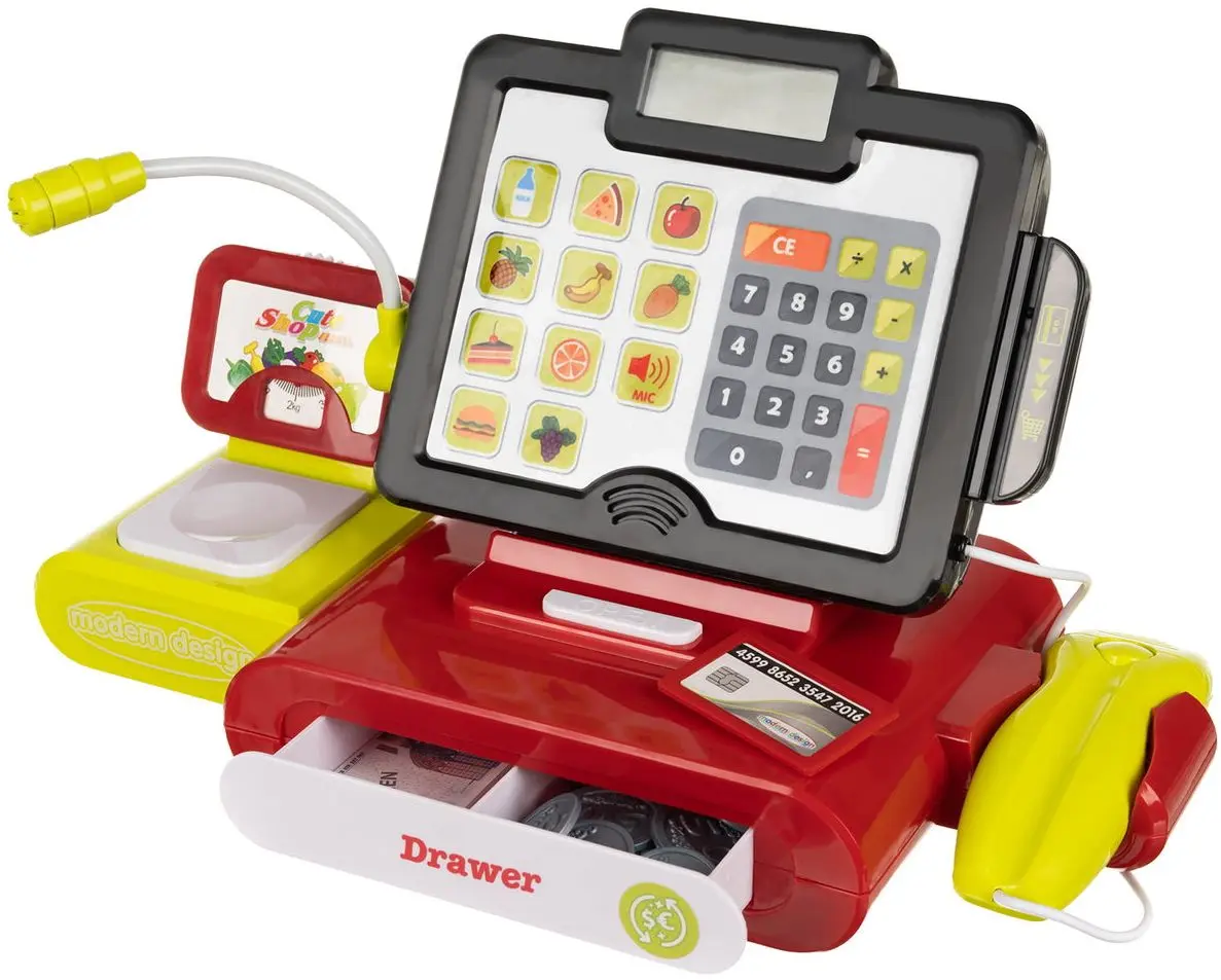 Jucarie casa de marcat Kruzzel 16877 (Red/Yellow)