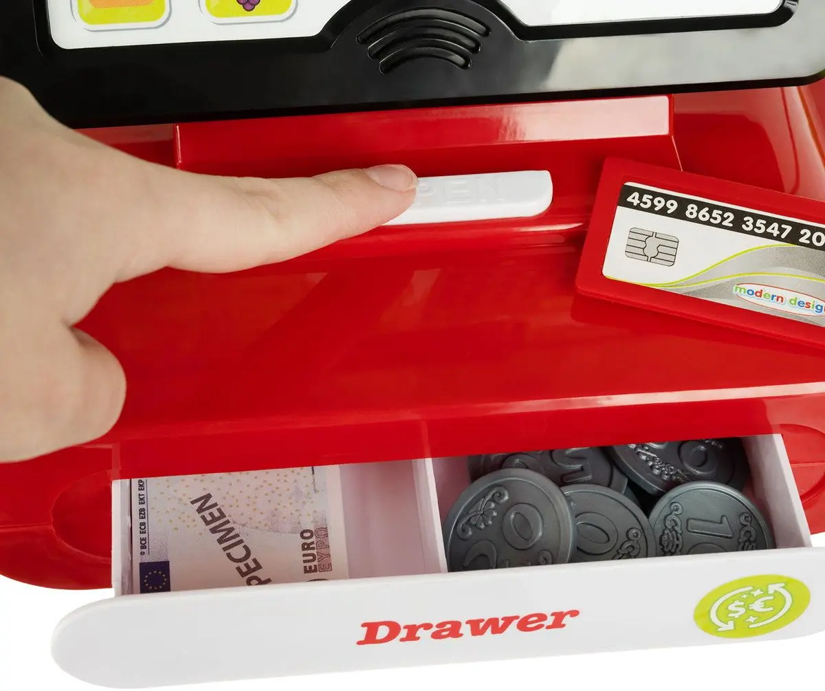 Jucarie casa de marcat Kruzzel 16877 (Red/Yellow)