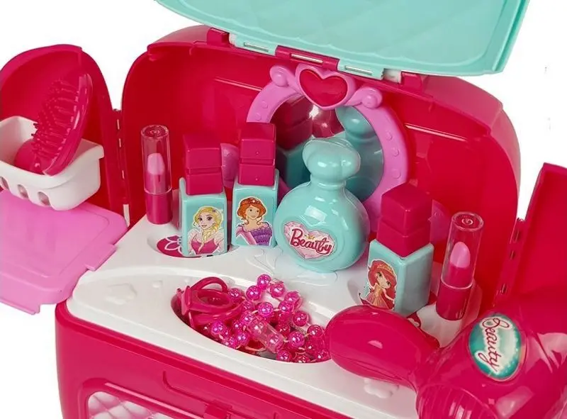 Детский складной туалетный столик LeanToys 6878 (Pink/Blue) - 2