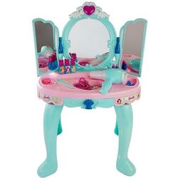 Masuta de toaleta pentru copii LeanToys 5104 (Turquoise/Pink)