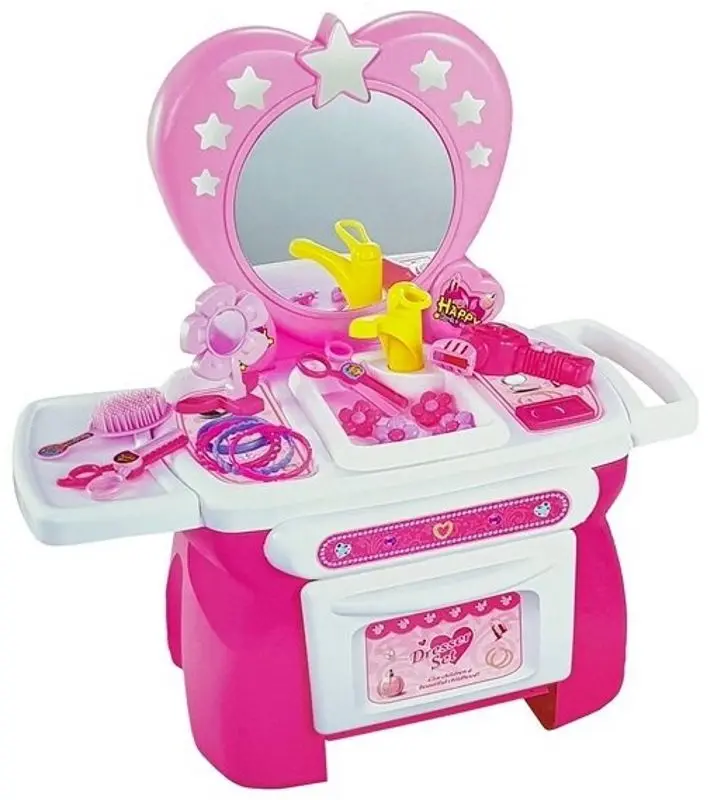 Детский туалетный столик LeanToys Dresser Vanity Table (Pink) - 2