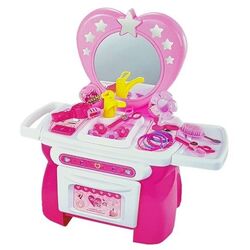 Детский туалетный столик LeanToys Dresser Vanity Table (Pink)
