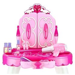 Детский туалетный столик LeanToys Glamor Mirror (Pink/White) Thumb