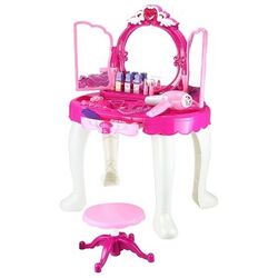 Детский туалетный столик LeanToys Glamor Mirror (Pink/White)