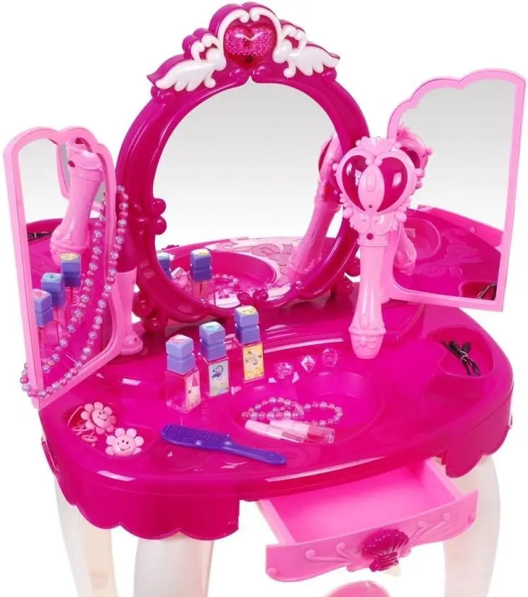 Детский туалетный столик Ramiz Glamor Mirror Infrared Control (Pink/White)