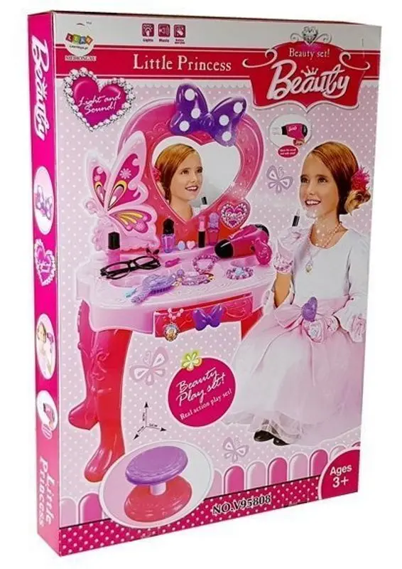 Детский туалетный столик LeanToys Little Princess 7624 (Pink) - 4