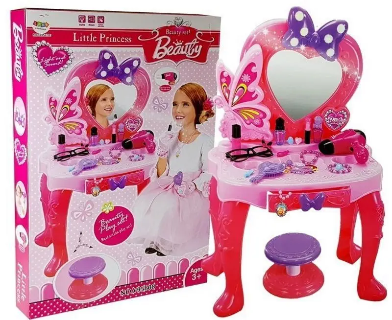 Детский туалетный столик LeanToys Little Princess 7624 (Pink) - 6