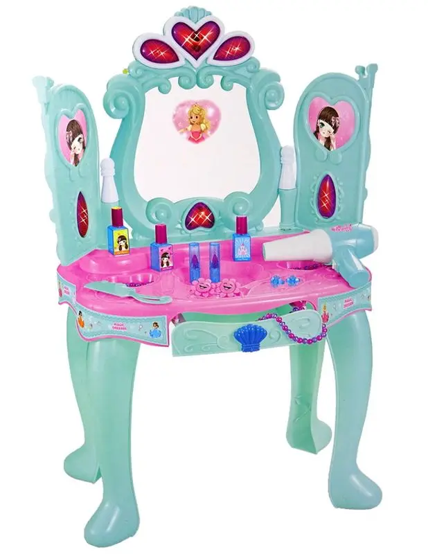 Детский туалетный столик LeanToys Magic Dressing Table 14808 (Mint/Pink)