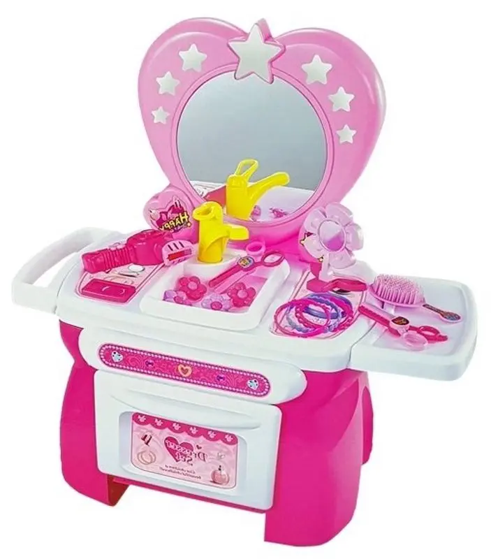 Детский туалетный столик LeanToys My Princesse (Pink/White)