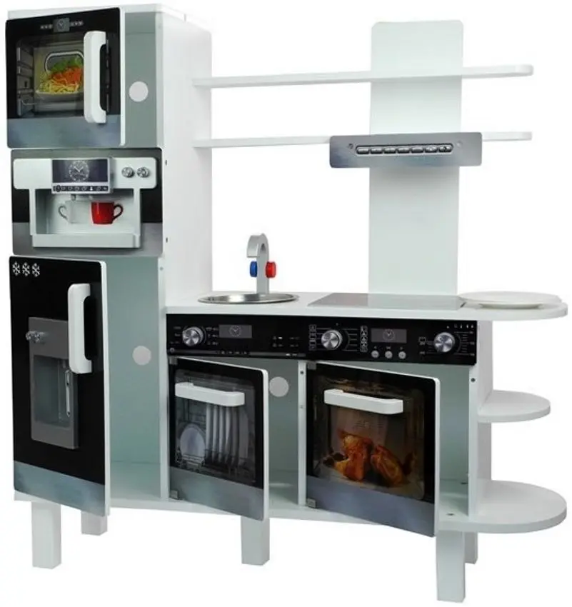 Bucatarie de joaca LeanToys 2636 (White/Black)