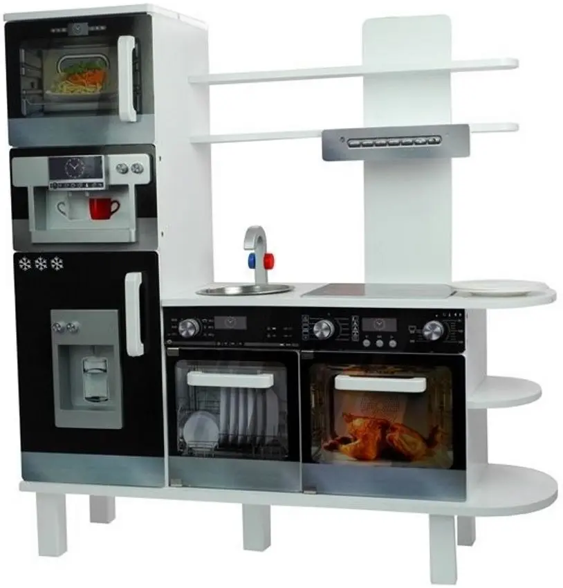 Bucatarie de joaca LeanToys 2636 (White/Black)