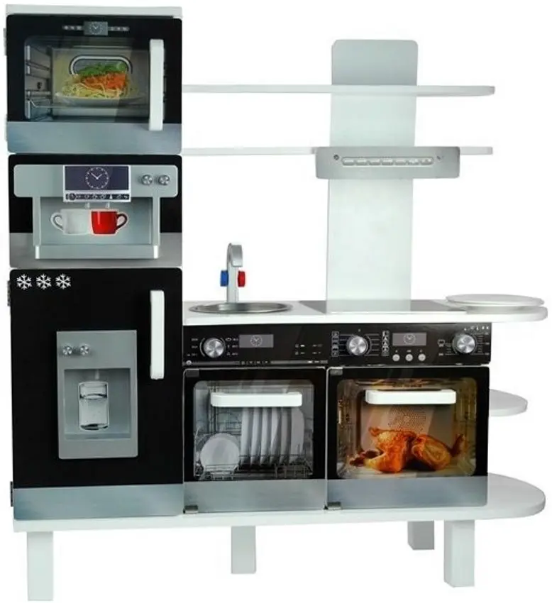 Bucatarie de joaca LeanToys 2636 (White/Black)