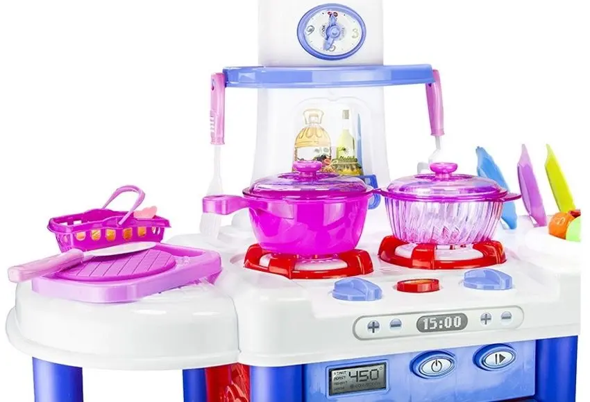 Bucatarie de joaca LeanToys 69.5x71x30 (Multicolor)