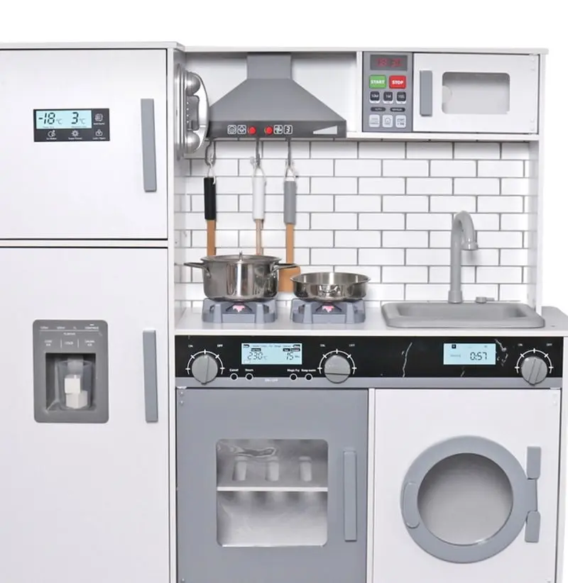 Игровая кухня LeanToys Amelia 15114 (White/Gray) - 2