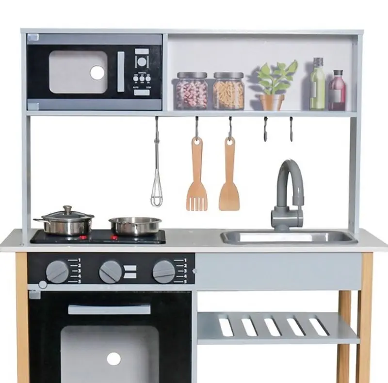 Игровая кухня LeanToys Basia 15898 (Gray) - 2