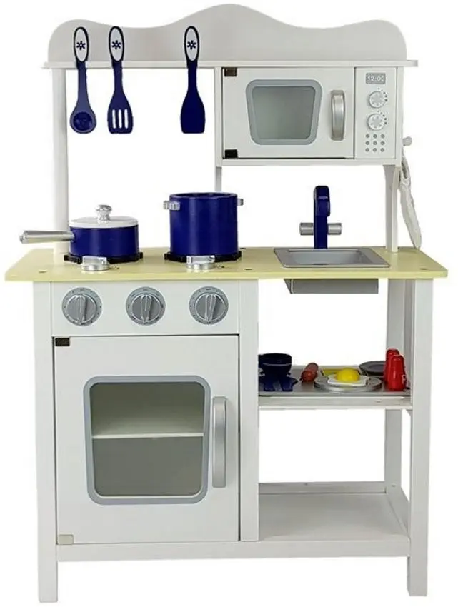 Игровая кухня LeanToys Merida 7684 (White/Grey)