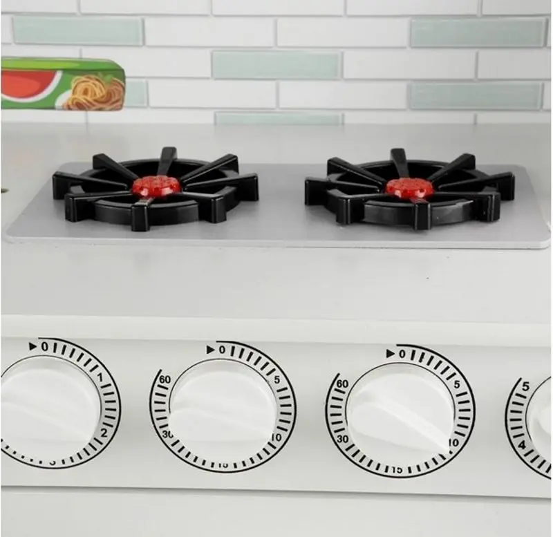 Bucatarie de joaca LeanToys Nela (White-Gray)