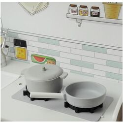 Bucatarie de joaca LeanToys Nela (White-Gray) Thumb